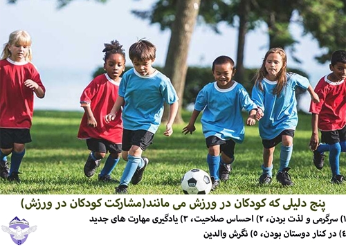پنج دلیلی که کودکان در ورزش می مانند(مشارکت کودکان در ورزش) | FCDORFAK